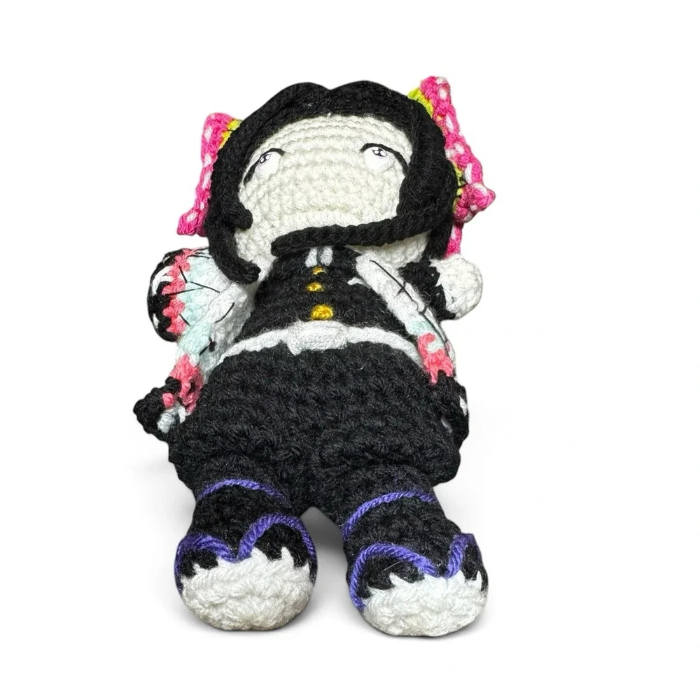 Handmade Shinobu Kocho Amigurumi Crochet Doll 9